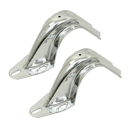 Chrome, Rear Decklid Hinges, Pair