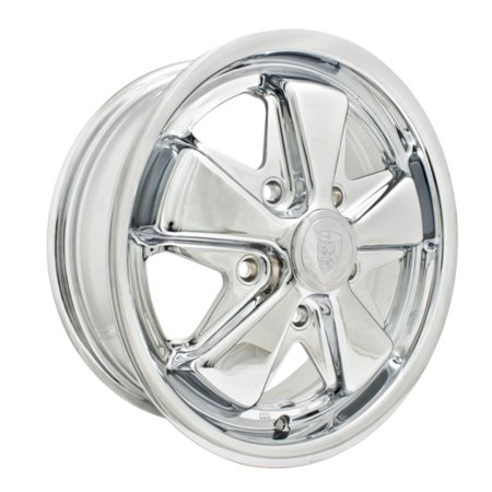911 Porsche Fuchs style alloys 15 inch 5x130 ALL CHROMED