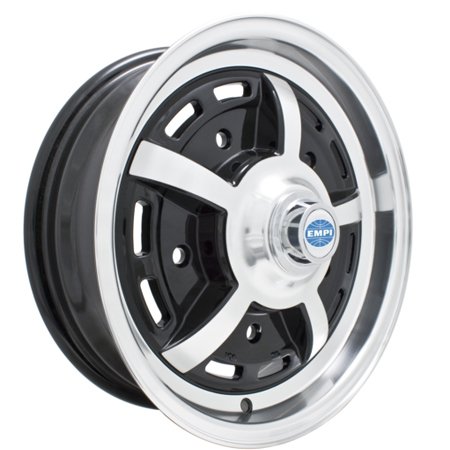 Sprintstar 5 SPOKE Wheel, Black w/ Polished Lip, 5/205
