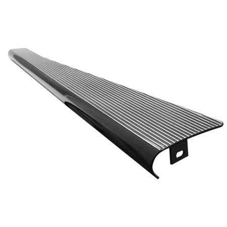 BILLET LOOK RUNNING BOARDS Gloss BLK/Pol Rib. PAIR