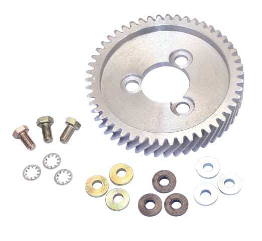 ADJUSTABLE Cam gear std cut aluminum 3 bolt bug style