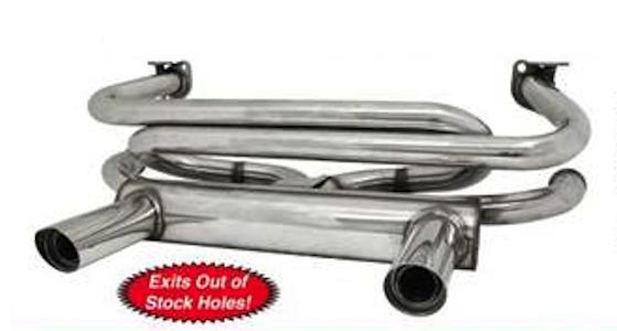 Stainless Steel merged header 2 tip GT Exhaust Bug & Ghia