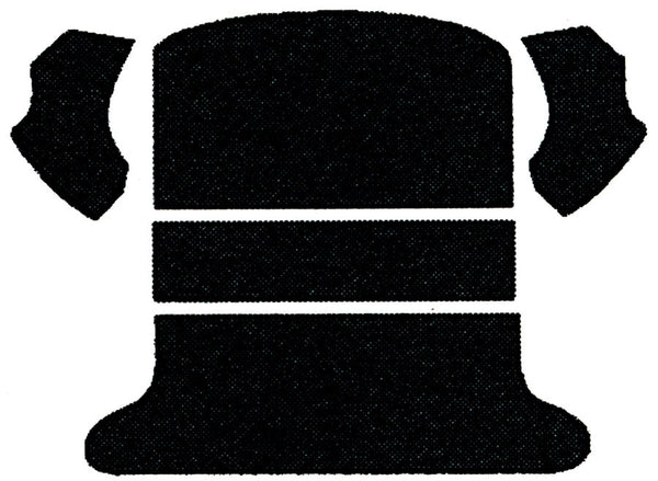 carpet kit 5 piece bug 65-72 rear compartment black loop