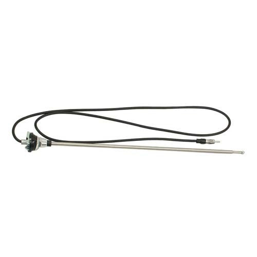 Antenna top of body mount chrome & black Ghia 56-74