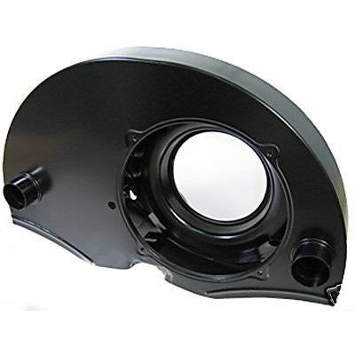 Fan shroud doghouse style w/ ducts 36 hp shape painted black