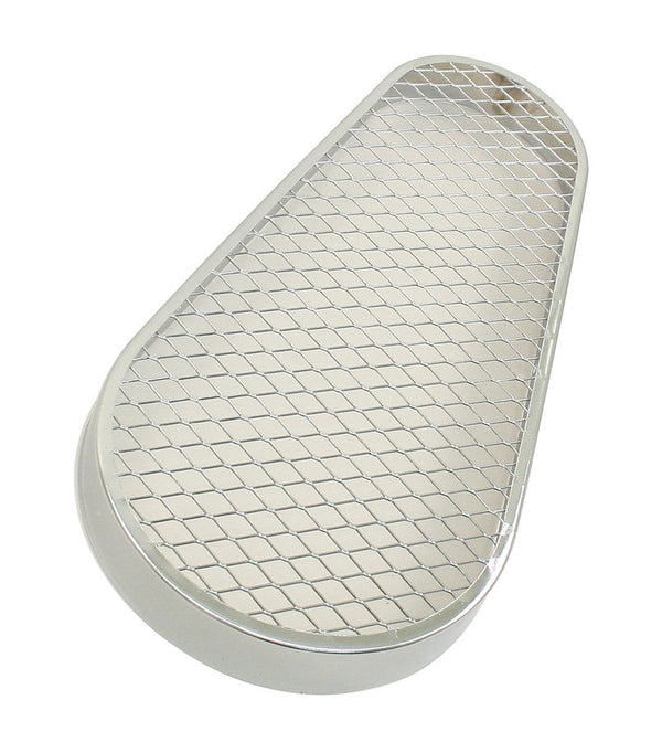 Pulley guard mesh screen Chrome