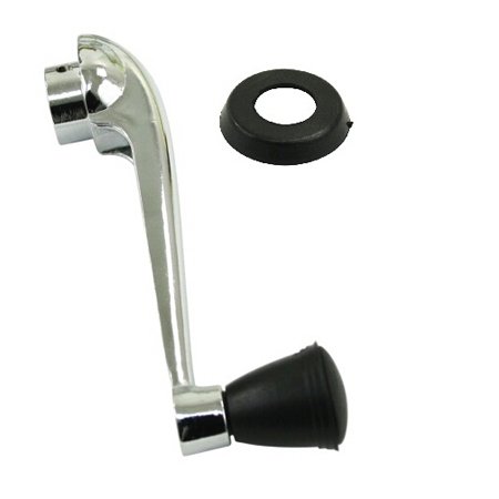 VW Beetle WIND.CRANK & BUFFERS 56-67 BLACK PAIR