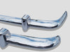 Stainless Steel Bumper Bars Karman Ghia EU Style With Overriders 56-71 PAIR