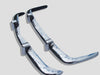 Stainless Steel Bumper Bars Karman Ghia EU Style With Overriders 56-71 PAIR