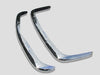 Stainless Steel Bumper Bars Karman Ghia EU Style Bumpers 56-71 PAIR