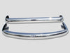 Stainless Steel Bumper Bars VW Bus T2 Early Bay PAIR