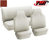 TMI VW Seat Upholstery, 1969-70 Bug, Front & rear, Basketweave Vinyl RED