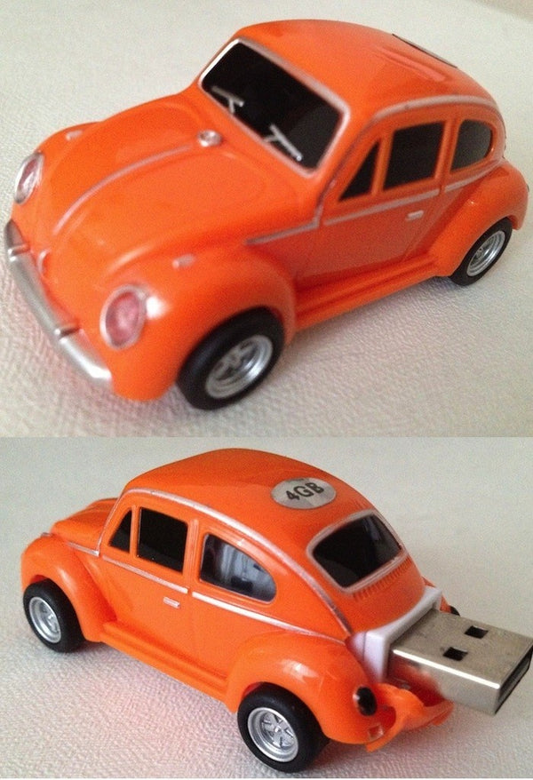 VW Beetle Car USB Memory Stick Flash Drive 4Gb Orange