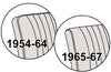 TMI VW Seat Upholstery, 1958-66 Bug, Front & Rear, Basketweave Vinyl RED
