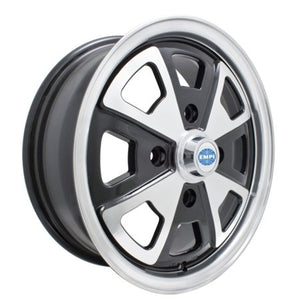 914 Wheel, Gloss Black W/ Polished Lip, 4/130