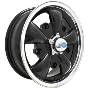 GT-5 Spoke Wheel GLOSS BLACK W/POLISHED LIP 5x205
