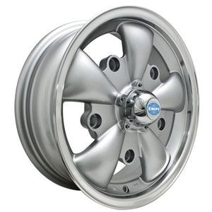 GT-5 Spoke Wheel SILVER W/POLISHED LIP 5x112