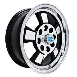 Riviera style 4x130, gloss black & polished alloy 15 x 5.5 (SET of 4)