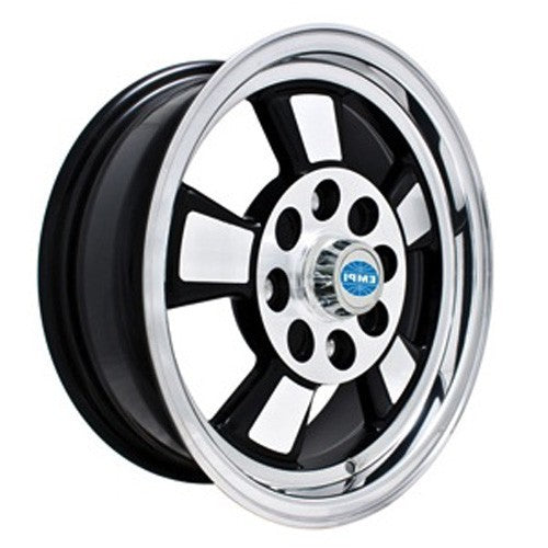 Riviera style 4x130, gloss black & polished alloy 15 x 5.5 (SET of 4)
