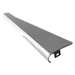 BILLET RUNNING BOARDS. BLK SATIN/PLSHD EDGE. PAIR