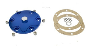 Alluminium Billet Oil Sump Plate with magnetic drain plug BLUE