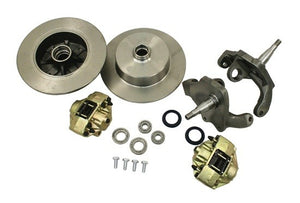 Front Disc Brake Kit, Ball Joint, Blank Rotors with 2.5