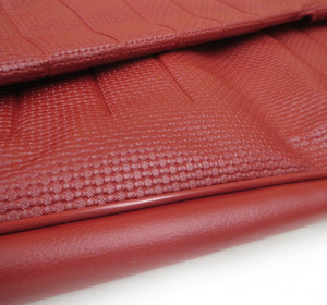 TMI VW Seat Upholstery, 1969-70 Bug, Front & rear, Basketweave Vinyl off white