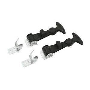latch set for hood or deck lid - baja style rubber pair