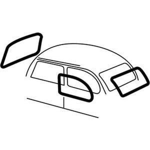 VW Beetle CAL RUBBER KIT Super Beetle 73-77, 4 PC