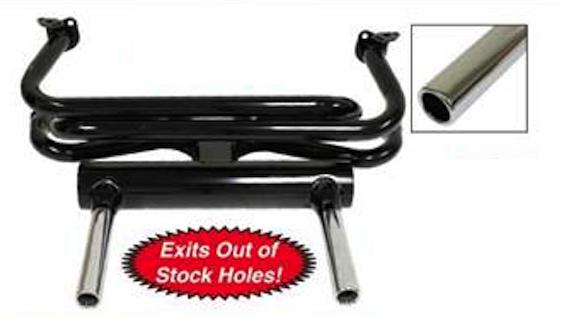 Pea Shooter 2 Tip merged header Exhaust System bug & ghia