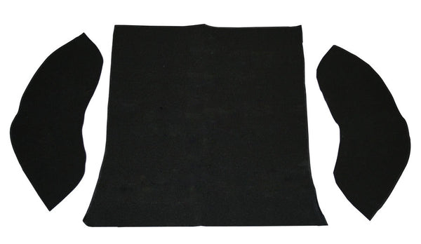 carpet kit 3 piece bug 58-64 rear compartment black loop