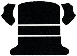 carpet kit 5 piece bug 65-72 rear compartment black loop