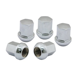 Porsche Style Aluminum Alloy Lug Nuts, CHROMED, Set of 5