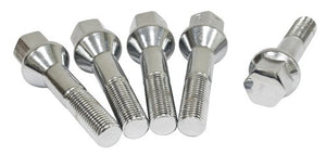 VW chrome 60 DEGREE LONG LUG BOLTS 12MM