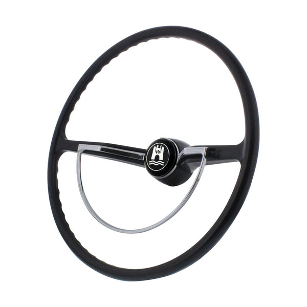 Stock VW Design Replacement Black Steering Wheel Kit T-1, GHIA, Type-3