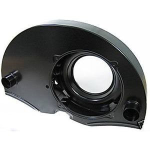 Fan shroud doghouse style w/ ducts 36 hp shape painted black