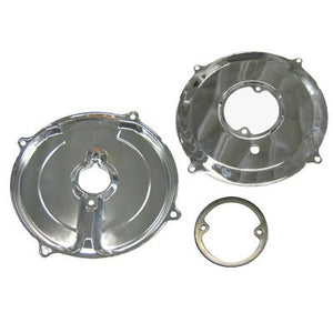 Alternator/Generator Backing Plate CHROME 3PC KIT
