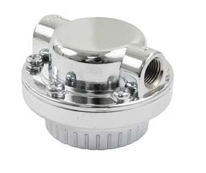 Chrome Fuel Pressure Regulator w/Chrome Bracket