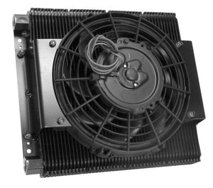Competition Oil cooler & fan kit 96 plate cooler w/ fan