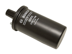 HIGH OUTPUT COIL  BOSCH, OIL FILLED, 12-VOLT, BLACK