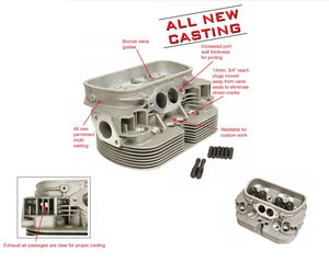 High Performance Dual Port Cylinder Head Complete