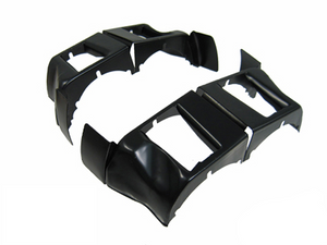 VW Cylinder Cooling Tin, Black, Pair (Mount Below Cylinders)
