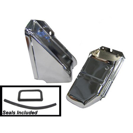 Doghouse Tin, Chrome, 2 Pc with seals