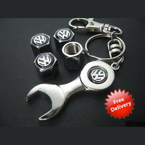 Valve Stem Caps + Keyring