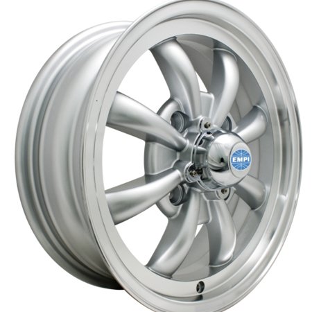 GT-8 spoke alloy wheels SILVER W/POLISHED LIP
